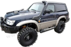 HEKO | Deflektory / ofuky okien pre Nissan Patrol Y61 GR 3/5D 1997-vyššie 2ks predne