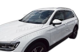 HEKO | Deflektory / ofuky okien pre Volkswagen Tiguan II 5D 2016-2024 4ks predne+zadne
