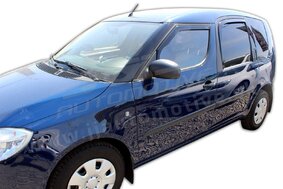 HEKO | Deflektory / ofuky okien pre Skoda Roomster 5D 2006-2015 4ks predne+zadne