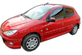 HEKO | Deflektory / ofuky okien pre Peugeot 206 5D 1998-2005 4ks predne+zadne