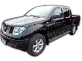 HEKO | Deflektory / ofuky okien pre Nissan Navara D40 Pick up 4D 2005-2015 4ks predne+zadne