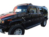 HEKO | Deflektory / ofuky okien pre Hummer H2 5D 2003-2008 4ks predne+zadne