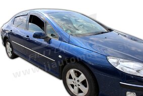 HEKO | Deflektory / ofuky okien pre Peugeot 407 4D SEDAN 2004-2011 4ks predne+zadne