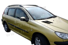 HEKO | Deflektory / ofuky okien pre Peugeot 206 5D KOMBI 1998-2005 4ks predne+zadne