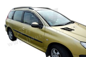HEKO | Deflektory / ofuky okien pre Peugeot 206 5D 1998-2005 2ks predne
