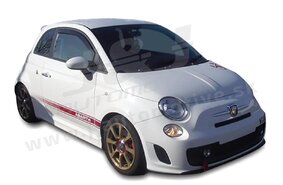 HEKO | Deflektory / ofuky okien pre Fiat 500 3D 2007-vyššie 2ks predne