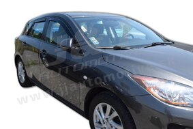 HEKO | Deflektory / ofuky okien pre Mazda 3 II 5D HTB 2009-2012 4ks predne+zadne