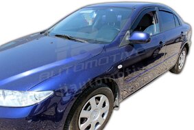 HEKO | Deflektory / ofuky okien pre Mazda 6 I GG 5D HTB 2002-2007 4ks predne+zadne