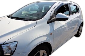 HEKO | Deflektory / ofuky okien pre Chevrolet Aveo II 5D HTB 2011-2016 4ks predne+zadne
