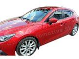 HEKO | Deflektory / ofuky okien pre Mazda 3 III 4/5D SEDAN/HTB 2013-2018 4ks predne+zadne