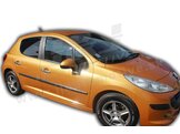HEKO | Deflektory / ofuky okien pre Peugeot 207 5D HTB 2006-2012 4ks predne+zadne
