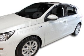 HEKO | Deflektory / ofuky okien pre Peugeot 308 5D HTB 2013-2021 4ks predne+zadne