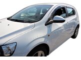 HEKO | Deflektory / ofuky okien pre Chevrolet Aveo II 5D HTB 2011-2016 4ks predne+zadne