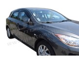 HEKO | Deflektory / ofuky okien pre Mazda 3 II 5D HTB 2009-2012 4ks predne+zadne