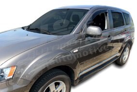 HEKO | Deflektory / ofuky okien pre Mitsubishi Outlander II 5D 2007-2012 4ks predne+zadne