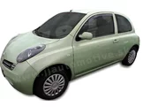 HEKO | Deflektory / ofuky okien pre Nissan Micra K12 3D 2002-2010 2ks predne
