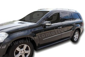 HEKO | Deflektory / ofuky okien pre Mercedes-Benz GL X164 5D 2007-2013 4ks predne+zadne