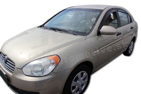 HEKO | Deflektory / ofuky okien pre Hyundai Accent 4D 2006-vyššie 4ks predne+zadne