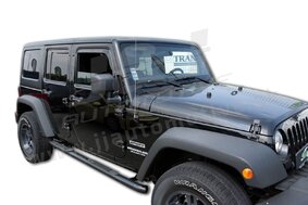 HEKO | Deflektory / ofuky okien pre Jeep Wrangler JK 5D 2007-2018 4ks predne+zadne