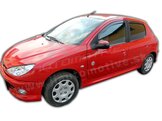 HEKO | Deflektory / ofuky okien pre Peugeot 206 5D 1998-2005 4ks predne+zadne