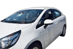 HEKO | Deflektory / ofuky okien pre Kia Rio III 4D SEDAN 2012-2017 4ks predne+zadne