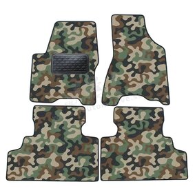J&J AUTOMOTIVE | Autokoberce velúrové Army style pre Kia Sportage 2004-2010 4ks