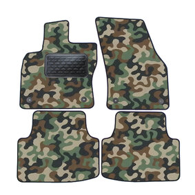 J&J AUTOMOTIVE | Autokoberce velúrové Army style pre Volkswagen Tiguan 2007-vyššie 4ks