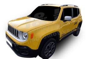 J&J AUTOMOTIVE | Strešné nošiče Jeep Renagade 2015-vyššie Silver Roof Rails