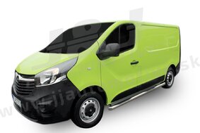 J&J AUTOMOTIVE | Bočné nerezové rámy pre Renault Traffic / OPEL Vivaro /T5 SWB 2002-2011