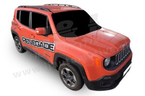 J&J AUTOMOTIVE | Strešné nošiče Jeep Renagade 2015-vyššie Black Roof Rails