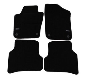 J&J AUTOMOTIVE | LOGO Autokoberce velúrové pre Seat Ibiza 6J 2008-2017, 4ks