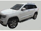 J&J AUTOMOTIVE | Bočné nerezové rámy pre Jeep Grand Cherokee 2011-vyššie oval