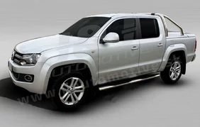 J&J AUTOMOTIVE | Bočné nerezové rámy pre Volkswagen Amarok 2010-2016, 2016-vyššie