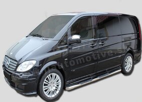 J&J AUTOMOTIVE | Bočné nerezové rámy pre Mercedes-Benz Vito W639 SWB 2005-2013
