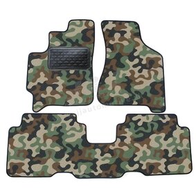 J&J AUTOMOTIVE | Autokoberce velúrové Army style pre Kia Carens 2002-2006 4ks