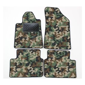 J&J AUTOMOTIVE | Autokoberce velúrové Army style pre Peugeot 407 2004-2011 4ks