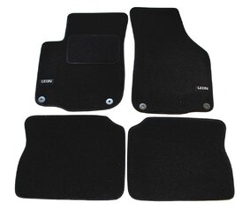 J&J AUTOMOTIVE | LOGO Autokoberce velúrové pre Seat Leon I 1999-2005, 4ks