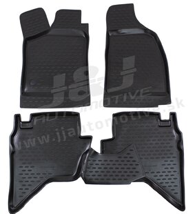 J&J AUTOMOTIVE | Gumové rohože so zvýšeným okrajom pre Ford Ranger 2007-2011