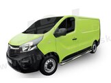 J&J AUTOMOTIVE | Bočné nerezové rámy pre Renault Traffic / OPEL Vivaro /T5 SWB 2002-2011