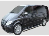 J&J AUTOMOTIVE | Bočné nerezové rámy pre Mercedes-Benz Vito W639 SWB 2005-2013