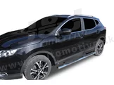 J&J AUTOMOTIVE | Bočné nerezové rámy pre Nissan Qashqai 2014-2018 4“ oval