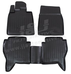 J&J AUTOMOTIVE | Gumové rohože so zvýšeným okrajom pre Mitsubishi Pajero IV 2007-2018