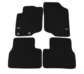 J&J AUTOMOTIVE | LOGO Autokoberce velúrové pre Peugeot 207 2006-2012, 4ks