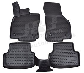 J&J AUTOMOTIVE | Gumové rohože so zvýšeným okrajom pre Seat Leon 2012-2020
