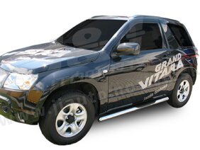 J&J AUTOMOTIVE | Bočné nerezové rámy pre Suzuki Grand Vitara 2005-2015 3DR