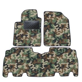 J&J AUTOMOTIVE | Autokoberce velúrové Army style pre Toyota Yaris Verso 1999-2006 4ks
