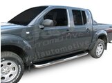 J&J AUTOMOTIVE | Bočné nerezové rámy pre Nissan Navara D40 4D 2005-2015