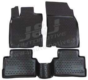 J&J AUTOMOTIVE | Gumové rohože so zvýšeným okrajom pre Nissan Qashqai J11 2014-2021