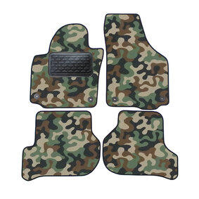 J&J AUTOMOTIVE | Autokoberce velúrové Army style pre Skoda Yeti / Golf 5 Plus