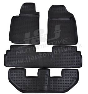 J&J AUTOMOTIVE | Gumové rohože so zvýšeným okrajom pre Toyota Corolla Verso 2004-2009